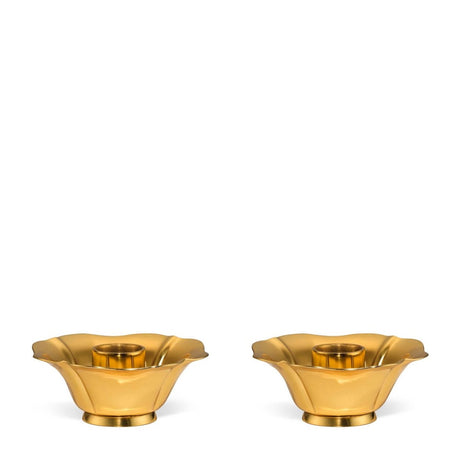 Olivia Taper Candleholders Set of 2 by AERIN - View from Side at Fig Linens and Home