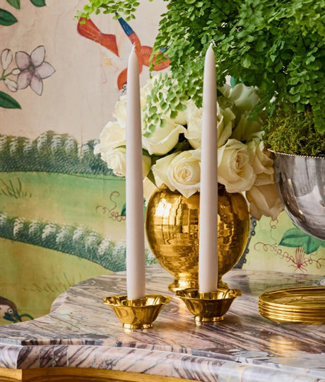 Olivia Taper Candleholders Set of 2 by AERIN - Lifestyle at Fig Linens and Home
