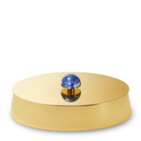 Ornella Brass Box in Lapis by AERIN at Fig Linens and Home 1
