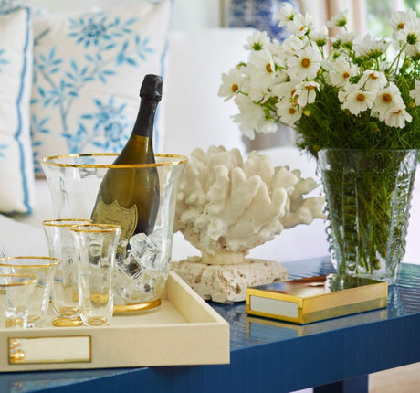 Oversized Matchbox Sleeve by AERIN at Fig Linens and Home - Lifestyle Photo