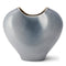 Paola Large Vase in Dusk Blue by AERIN at Fig Linens and Home - Front of Vase