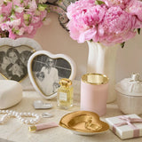 Piero Heart Frame in Shadow White by AERIN - Lifestyle at Fig Linens and Home
