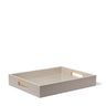 Piero Lacquer Tray in Taupe by AERIN at Fig Linens and Home 1