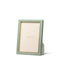 Piero Leather Frame in Eucalyptus - 5X7 by AERIN Overall 6.1" x 8.1" x 0.9" for 5"x 7" Photo Eucalyptus at FIG LINENS AND HOME 1