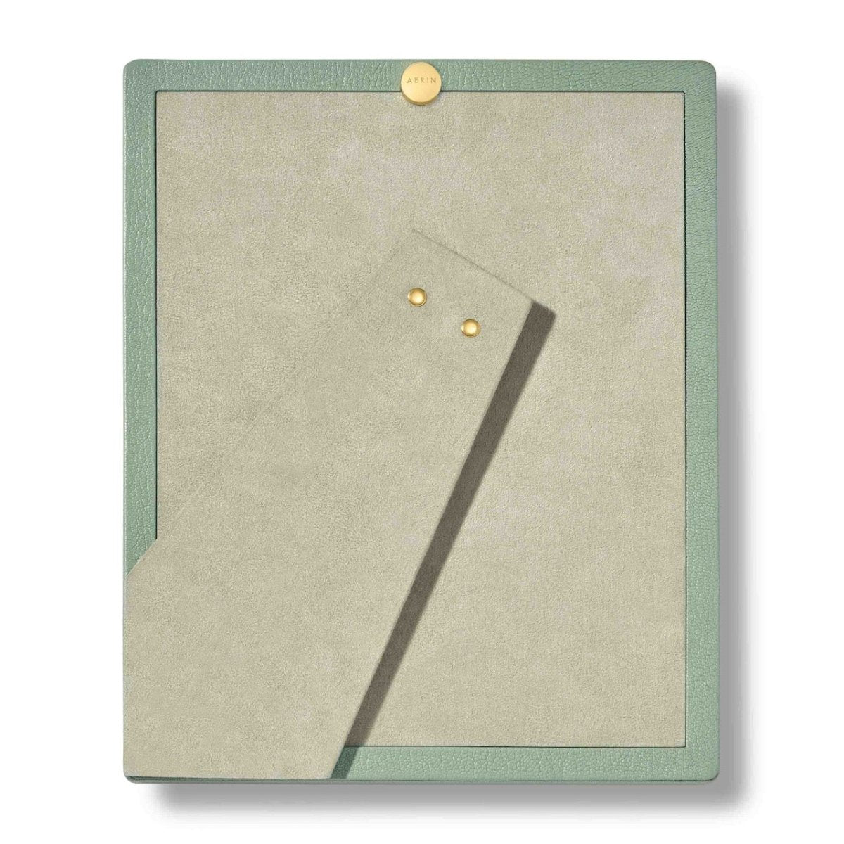 Piero Leather Frame in Eucalyptus for 8x10 Photo by AERIN at Fig Linens and Home - View 3