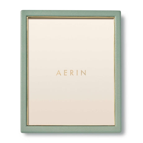 Piero Leather Frame in Eucalyptus for 8x10 Photo by AERIN at Fig Linens and Home - View 1