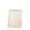 Piero Leather Frame in Shadow White - 5X7 by AERIN Overall 6.1" x 8.1" x 0.9" for 5"x 7" Photo Shadow White at FIG LINENS AND HOME 1