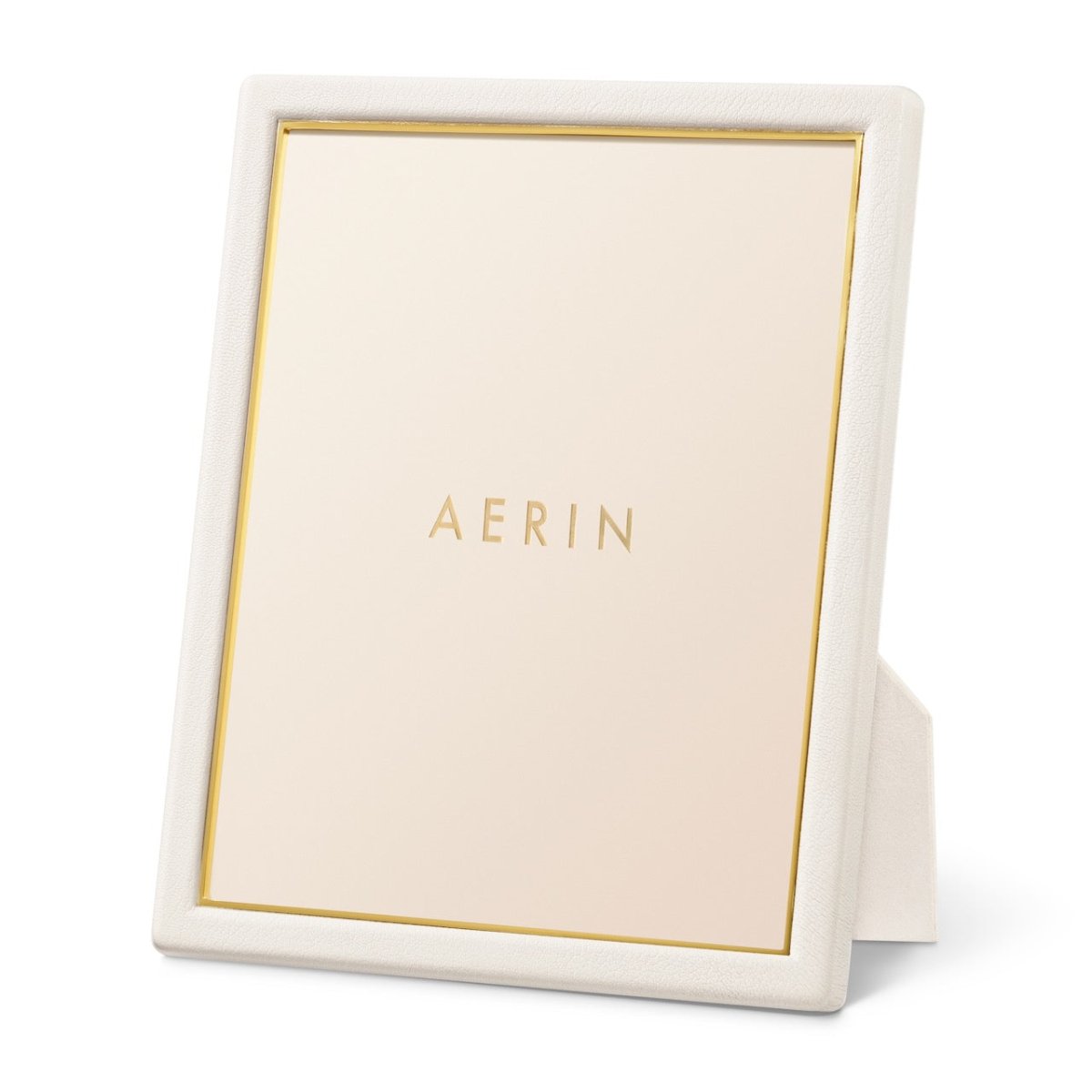 Piero Leather Frame in Shadow White - 8X10 by AERIN at Fig Linens and Home View 1
