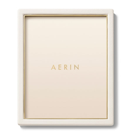 Piero Leather Frame in Shadow White - 8X10 by AERIN at Fig Linens and Home View 2