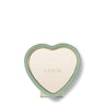 Piero Leather Heart Frame in Eucalyptus by AERIN 6.7" x 6.4" x 0.8" Eucalyptus at FIG LINENS AND HOME 2