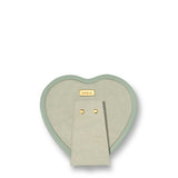 Piero Leather Heart Frame in Eucalyptus by AERIN 6.7" x 6.4" x 0.8" Eucalyptus at FIG LINENS AND HOME 3
