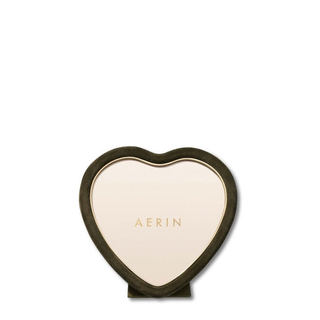 Piero Suede Heart Frame in Juniper by AERIN - View 2 at Fig Linens and Home