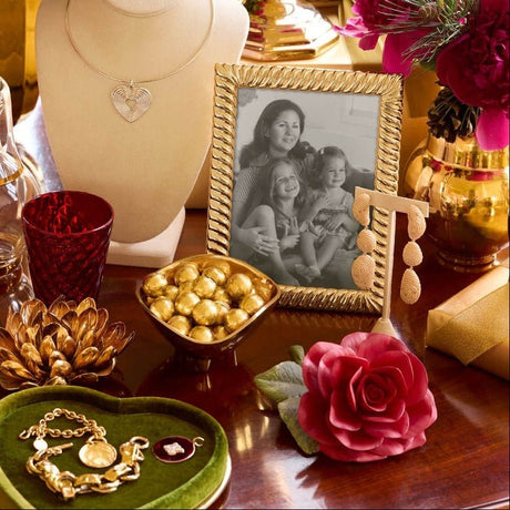 Porcelain Rose in Rouge by AERIN at Fig Linens and Home - LIfestyle View