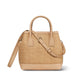Raffia Nano Weekender Bag in Natural by AERIN at Fig Linens and Home - View with Crossbody Strap