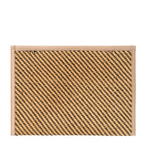 Raffia Pouch Natural/Black by AERIN - Front View at Fig Linens and Home