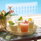 Woven Wicker Raffia Round Tray by AERIN at Fig Linens and Home - Lifestyle 2