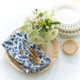 Woven Wicker Raffia Round Tray by AERIN at Fig Linens and Home - Lifestyle 4