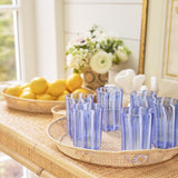 Woven Wicker Raffia Round Tray by AERIN at Fig Linens and Home - Lifestyle 3