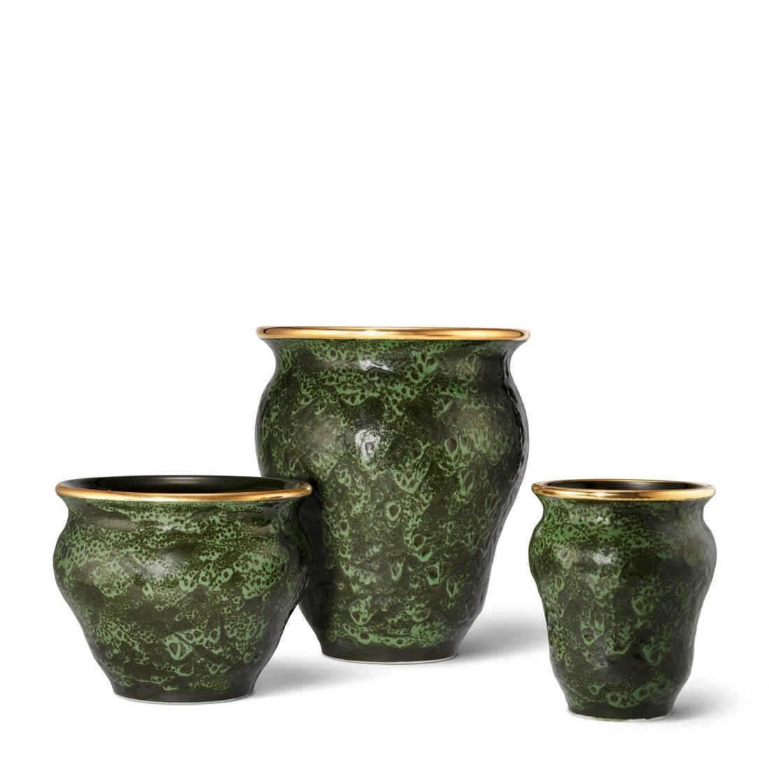 Rimara Cachepot in Cypress by AERIN - Grouping of Rimara at Fig Linens and Home
