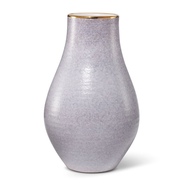 Romina Tall Vase in Lavender Haze by AERIN 8.9" x 8.9" x 14.0" Lavender Haze at FIG LINENS AND HOME 1