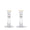 Sancia Tall Taper Candleholders in Gold Rim Set of 2 by AERIN at Fig Linens and Home - View 2