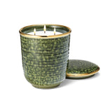 AERIN Savoy Candle Nendaz Cypress | 25oz Large Candle Burns 64 Hours at Fig Linens and Home 1