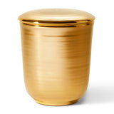 Savoy Gold Candle in Monserrate Rose 24.7 oz by AERIN - Lid Closed