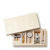 Shagreen Bamboo Bar Set in Cream by AERIN at Fig Linens and Home