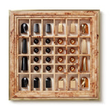 Shagreen Chess Set in Chocolate by AERIN at Fig Linens and Home - Box with Game Board & Pieces 2