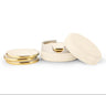 Shagreen Coasters in Cream Set of 4 by AERIN at Fig Linens and Home