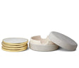 Shagreen Coasters in Dove Set of 4 by AERIN at Fig Linens and Home 1