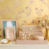 Shagreen Heart Box in Blush by AERIN at Fig Linens and Home - Lifestyle 1