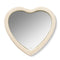 Shagreen Heart Hand Mirror in Cream by AERIN at Fig Linens and Home - View 1