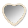 Shagreen Heart Hand Mirror in Cream by AERIN at Fig Linens and Home - View 1