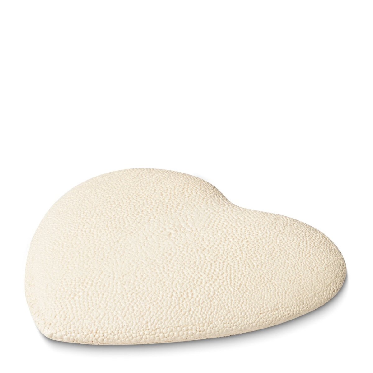 Shagreen Heart Hand Mirror in Cream by AERIN at Fig Linens and Home - Back View