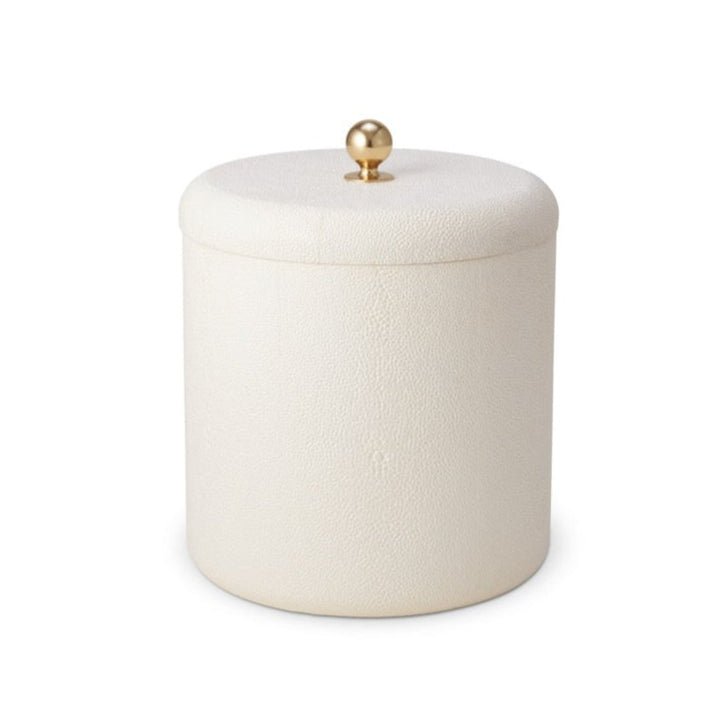 Shagreen Ice Bucket in Cream by AERIN | Barware at Fig Linens and Home 2
