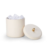 Shagreen Ice Bucket in Cream by AERIN | Barware at Fig Linens and Home 1