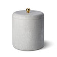 AERIN Shagreen Ice Bucket in Dovet Gray | Luxury Barware at Fig Linens and Home
