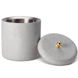 AERIN Shagreen Ice Bucket in Dovet Gray | Luxury Barware at Fig Linens and Home 2