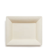 AERIN Shagreen Rectangular Vide Poche in Cream | Small Catchall Tray at Fig Linens and Home 2