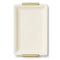 Shagreen Small Vanity Tray in Cream by AERIN - Upright View - Fig LInens and Home