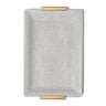Shagreen Vanity Tray in Small in Dove by AERIN - Upright View - Fig LInens and Home