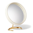 Shagreen Vanity Mirror in Cream by AERIN at Fig Linens and home - 1