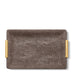 Shagreen Vanity Tray in Small in Chocolate by AERIN - View 2 at Fig Linens and Home