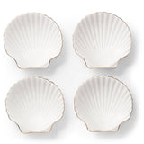 Shell Appetizer Plates Set of 4 by AERIN at Fig Linens and Home 4