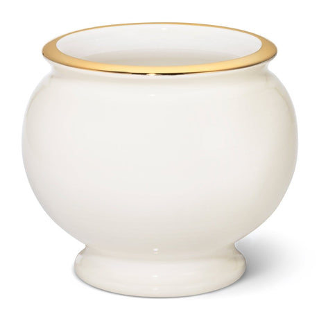 Siena Cachepot in Cream by AERIN | Vases at Fig LInens and Home