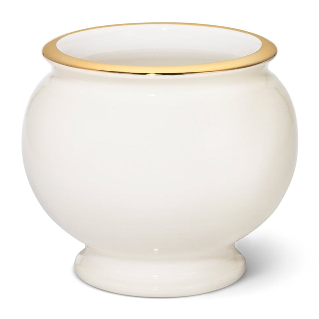 Siena Cachepot in Cream by AERIN | Vases at Fig LInens and Home