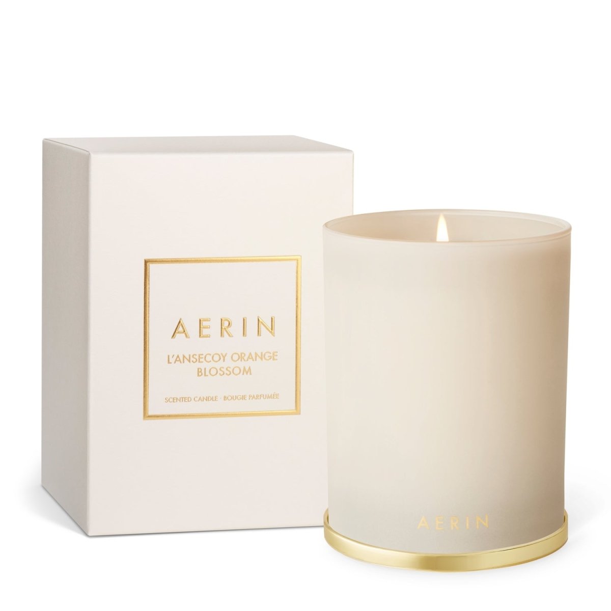 Siena L'Ansecoy Orange Blossom Candle 9.5 oz by AERIN 3.2"L x 3.2W" x 4.0H" L'Ansecoy Orange Blossom at FIG LINENS AND HOME 1
