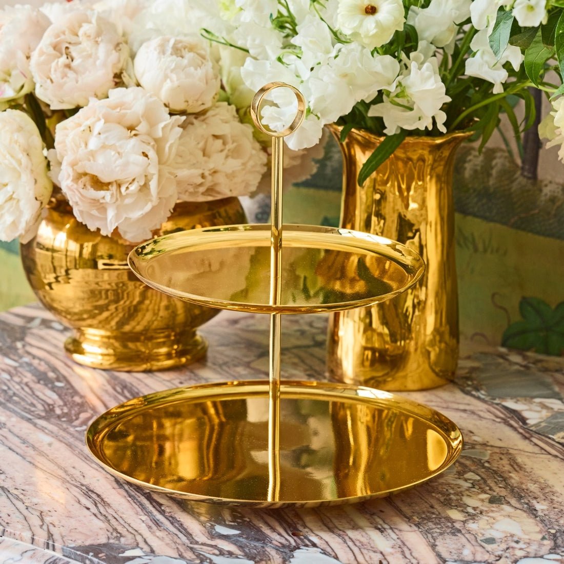 Sintra 2-Tier Stand by AERIN at Fig Linens and Home | Entertaining & Tableware 2