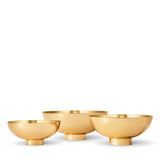 Sintra Footed Bowl in Medium by AERIN at Fig Linens and Home - Trio of Bowls shown Together